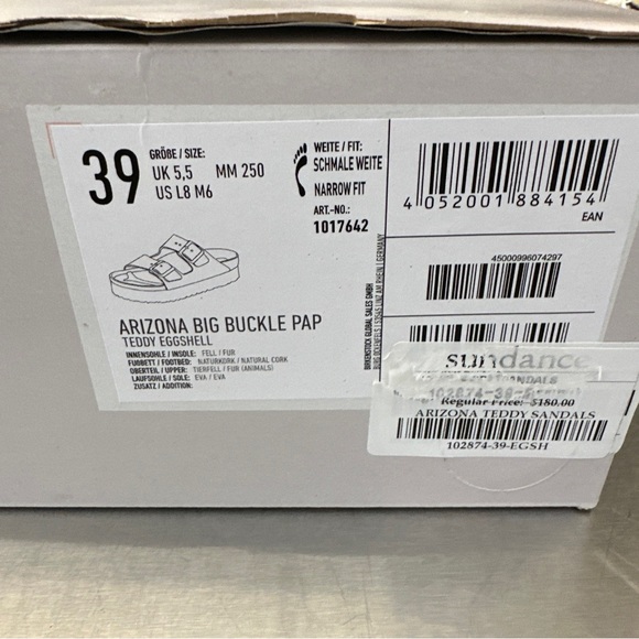 Last Pair!!! Birkenstock Papillo Arizona Big Buckle Teddy Shearling sandals. New - Picture 6 of 6